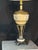 Bronze Ornate Gold Glass Table Lamp With Antique Bronze-Tone Base, 37” For Sale - Image 8 of 12