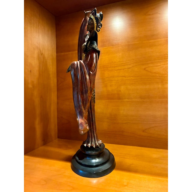 Original limited-edition bronze sculpture titled Chinese Legend by Erté (Romain de Tirtoff). This example is hand-signed...