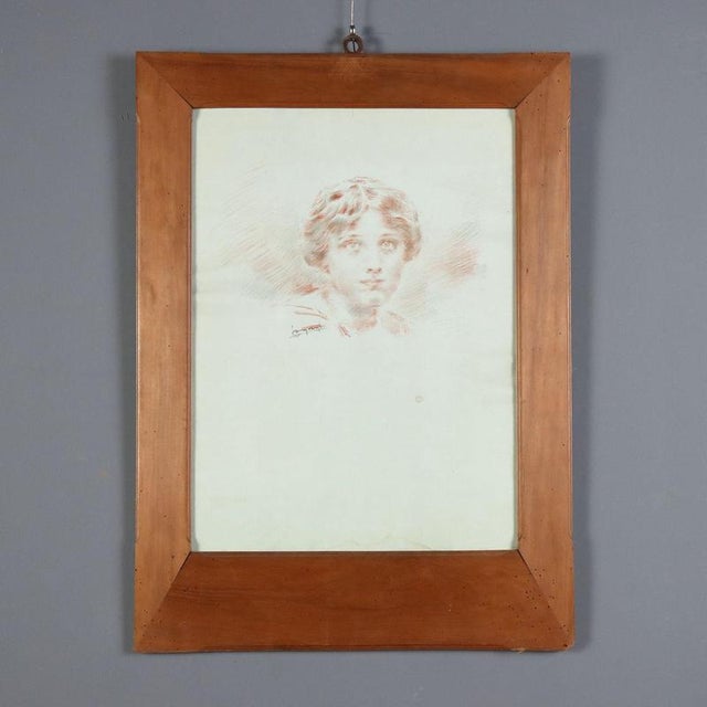 Luigi Conconi, Portrait Composition, Mixed Media on Paper, Framed For Sale - Image 10 of 10