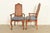 Baker Furniture Style French Provincial Louis XV Carved Walnut and Cane Back Dining Chairs, Set of Six For Sale - Image 12 of 14