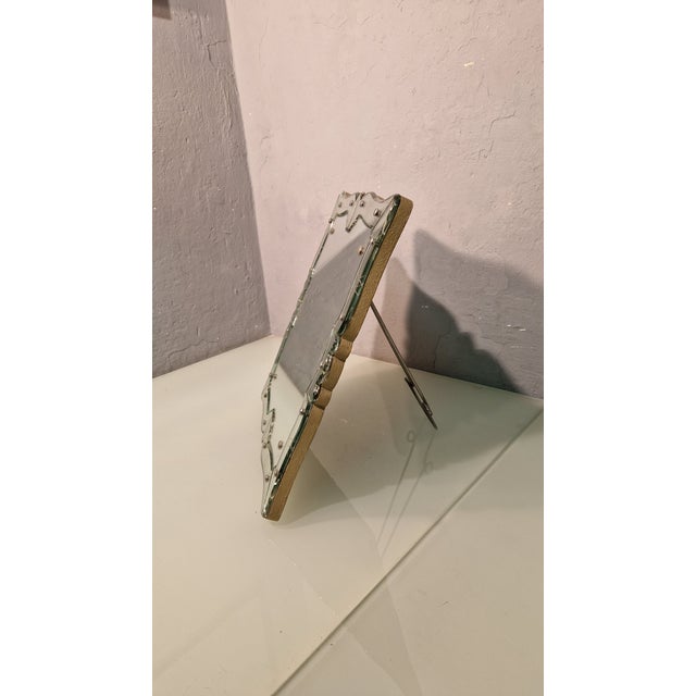 Table Mirror in Engraved Glass by Luigi Brusotti for Fontana Arte, 1940s For Sale - Image 6 of 16