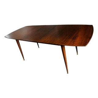 Giuseppe Scapinelli Extendable Brazilian Rosewood Dining Table, Brazil, 1950s For Sale