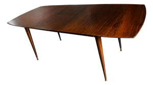 Giuseppe Scapinelli Extendable Brazilian Rosewood Dining Table, Brazil, 1950s