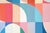 2026, Modern Bauhaus Painting in Vivid Tones of Reflective Whirlpool, Large Triptych, Acrylic Paint on Watercolor Paper For Sale - Image 9 of 11
