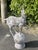 Metal Cast Iron Stag Deer on Ball Garden Finial Sculptures, Set of 2 For Sale - Image 7 of 12
