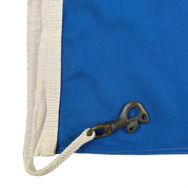 Large Vintage Sewn Nautical Signal Flag For Sale - Image 4 of 6