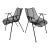 1960s Attributed to Russell Woodard Sculptura Petite Arm Chairs - A Pair For Sale