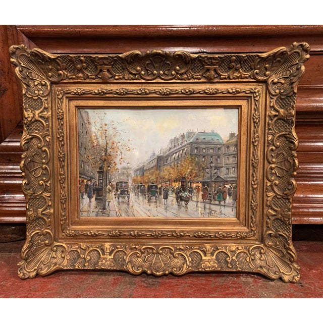 Early 20th Century Pair Early 20th Century French Paris Gouaches Signed Henry La Touche For Sale - Image 5 of 13