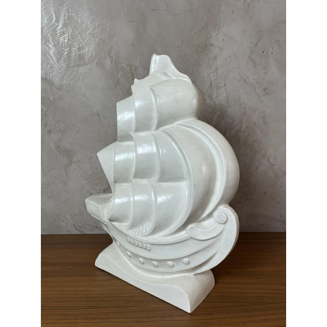 Vintage Ceramic Boat, 1920s For Sale - Image 4 of 15