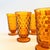 Cubist Amber Glass Iced Tea Tumblers - Set of 6 - Whitehall by Colony For Sale In San Francisco - Image 6 of 11