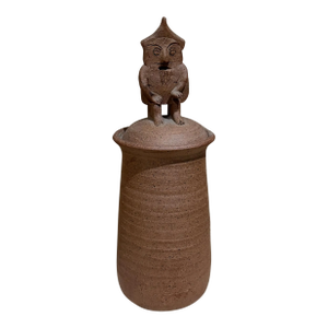1950s Stoneware Pottery Cookie Jar