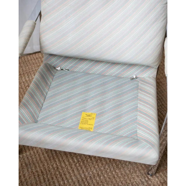 Post Modern Milo Baughman for Thayer Coggin Flat Bar Arm Chair For Sale - Image 10 of 15
