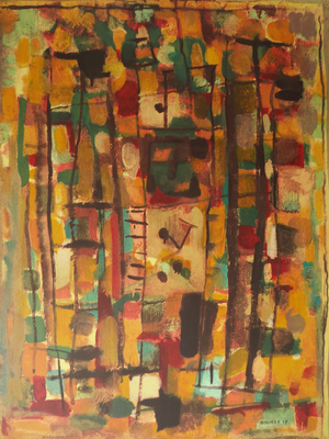 Roger Bissiere, Abstract Composition, Lithograph