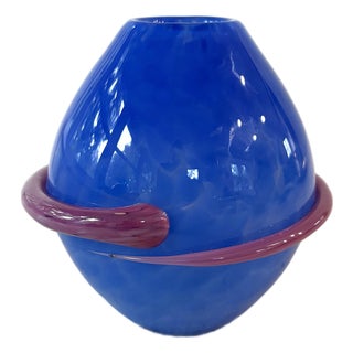 Art Glass Vase by Maui-Based Studio, Hot Island Glass For Sale