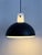 1980s Space Age Glass and Metal Pendant Lamp from Glashütte Limburg, 1970s For Sale - Image 5 of 13