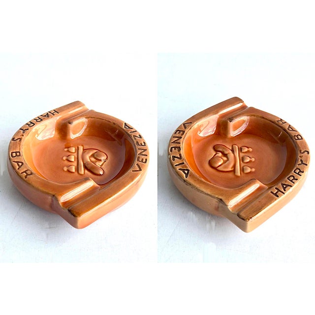 Mid-Century Modern Vintage Harry's Bar Venezia Ceramic Ashtray For Sale - Image 3 of 16