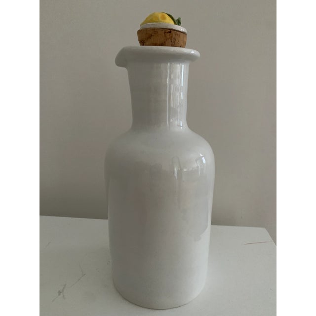 Mid 20th Century Vintage Limoncello Ceramic Bottle Handmade Italy For Sale - Image 5 of 10