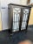 English Antique Pie Safe or Book Cabinet Glass Doors & Wheels For Sale - Image 3 of 11