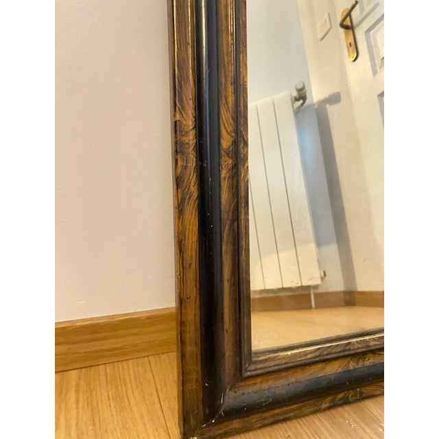 Louis Philippe Style Wooden Mirror, 1800s For Sale - Image 10 of 12