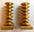 French Gilt Gold Sculpture Sputnik Space Age Post Modern Pair Candlesticks, c.1980s-1990s For Sale - Image 4 of 9