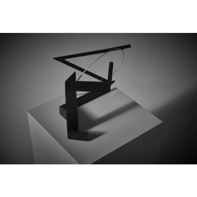 1930s Abstract Metal Sculpture by Jean Lascoumes, 1930s For Sale - Image 5 of 10