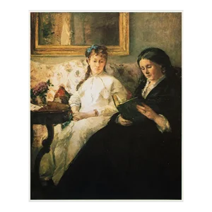 1977 After Berthe Morisot "The Mother and Sister of the Artist", Large Full-Color Print