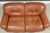 1970s 1970s Brown Leather Sapporo Loveseat Sofa by Mario Marenco For Sale - Image 5 of 10