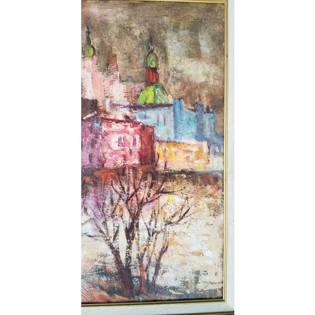 1960s Abstract Rural Landscape Painting by G. W Laing, Framed For Sale In Miami - Image 6 of 11