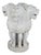 Monumental Capital of Ashoka Sculptural Lion Marble Statue Pedestal Center Table For Sale