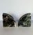 1970s Modernist Demi-Lune Black Marble Stone Bookends - A Set For Sale In Detroit - Image 6 of 11