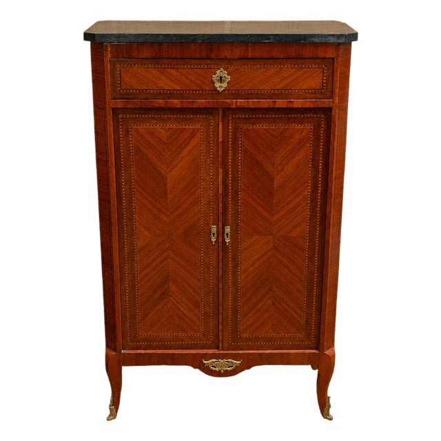 Late 19th Century Louis XV Wooden Cabinet For Sale
