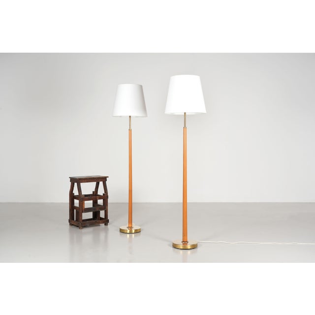 Floor Lamps by Hans Bergström for Ateljé Lyktan, 1950, Set of 2, in Very Good conditions. Designed 1950 to 1959 This piece...