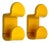 Coat Hooks in Yellow Plastic by Ambrogio Rossari for Gedy, 1970s, Set of 2 For Sale