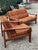 Vintage Scandinavian Living Room Set in Teak and Fabric, 1970s, Set of 2 For Sale - Image 6 of 12