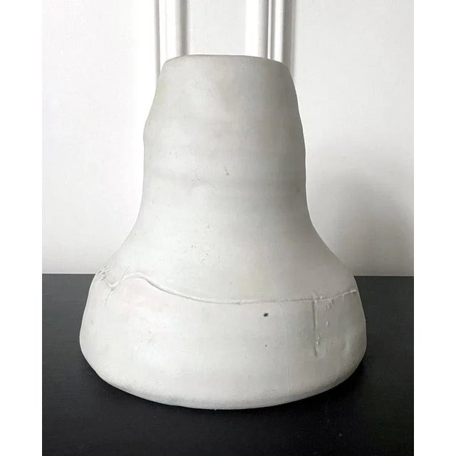Modern Sculptural Ceramic Funnel Vase by Robert Turner For Sale - Image 3 of 13