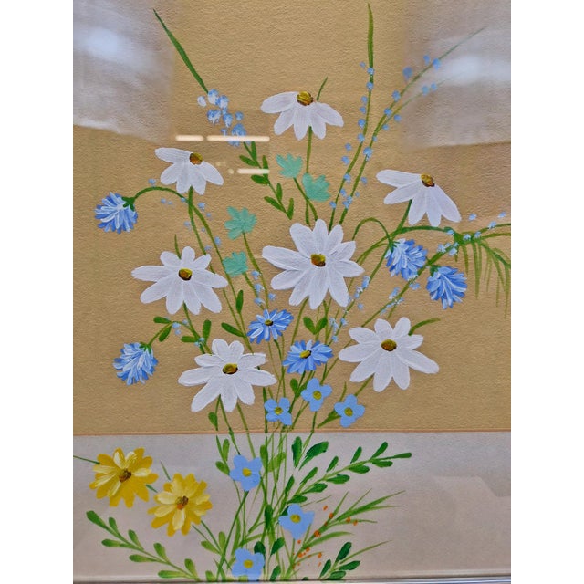 1970s Vintage Floral, Original Oil Painting For Sale In Greensboro - Image 6 of 8