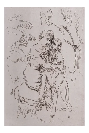 Sainte Monique Etching by Pierre Bonnard, 1932