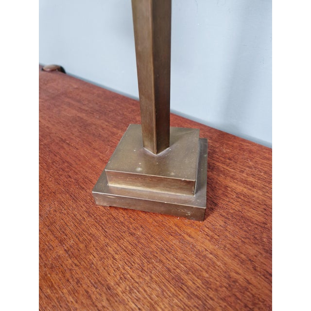 Conical Desk Lamp in Bronze and Green Opaline Glass, 1920s For Sale - Image 11 of 18