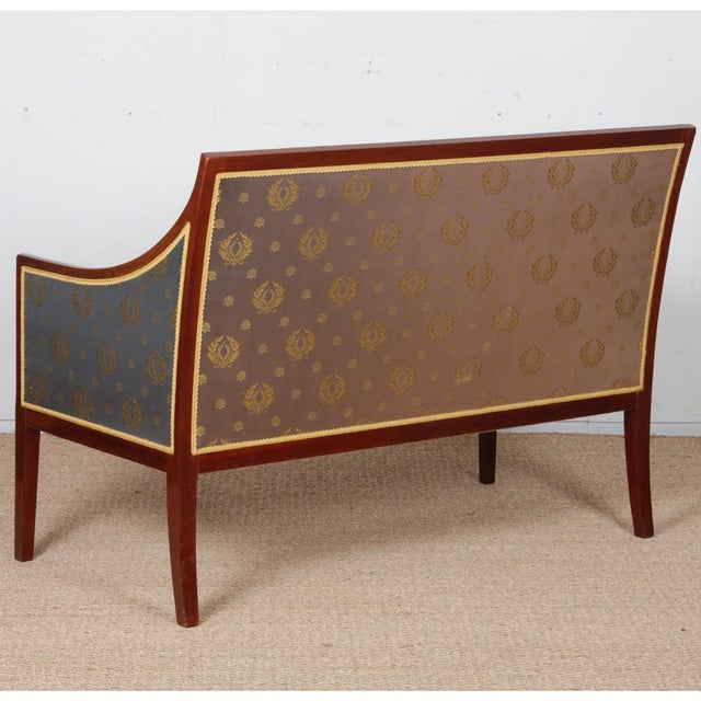 1940s Bench in the style of Jean-Michel Frank, 1930s For Sale - Image 5 of 10