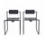 Prima Black Chairs by Mario Botta for Atlas, Italy, 1980s, Set of 2 For Sale - Image 10 of 10