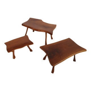 Brutalist Coffee Tables, 1960s, Set of 3 For Sale