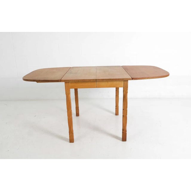 Danish Dining Table W Removable Drop Leaves & Extensions For Sale - Image 11 of 16
