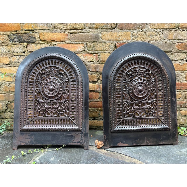 Metal Late 19th Century Spring Screen Duo For Sale - Image 7 of 9