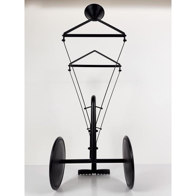 Italian Postmodern Valet Stand on Wheels in Enameled Iron, 1980s For Sale - Image 17 of 18