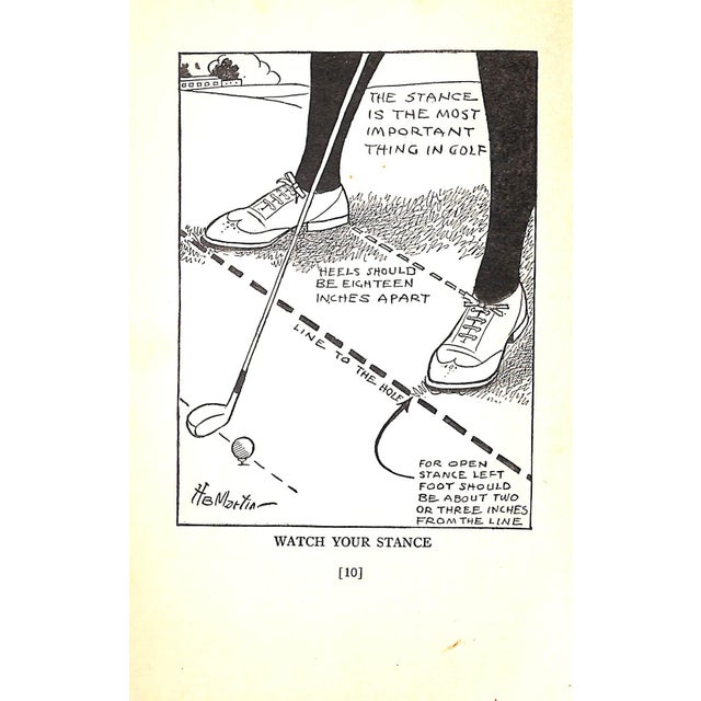 "Pictorial Golf: Practical Instruction for the Beginner, and Valuable Hints for the Star" 1928 Martin, h.b. For Sale - Image 11 of 12