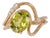 2.6Ct Sphene Ring With Earth-Mined Diamond Accents: Solid 14k Gold, Size 6.75 For Sale