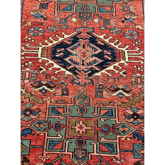 Antique Persian Karajeh Wool Rug 4’8” X 5’11” For Sale - Image 4 of 6