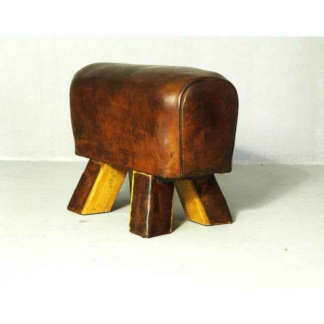 Leather Gymnastics Pommel Horse, 1950s For Sale - Image 10 of 14