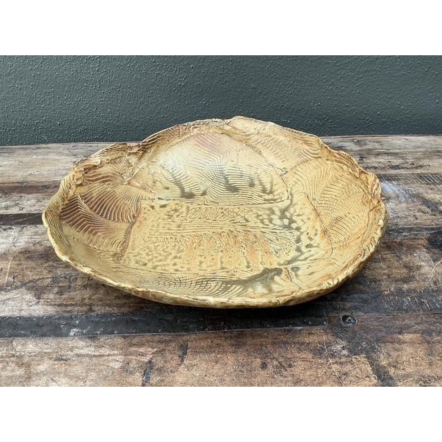 Vintage Original Slab Built Pottery Platter For Sale - Image 16 of 16
