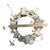 Late 20th Century Sculptural Metal Garden Wreath With Watering Cans & Weathered Patina For Sale - Image 12 of 12